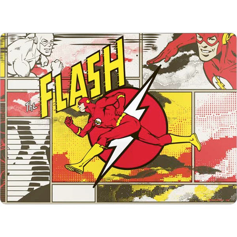 DC Comics The Flash Vintage Action Pose Pattern Universal Laptop 16in (13 x 9.4in) Skin